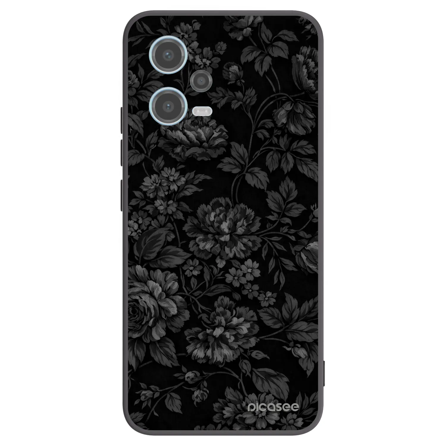 Picasee Μαύρη θήκη σιλικόνης για Xiaomi Redmi Note 12 5G - Dark Romance