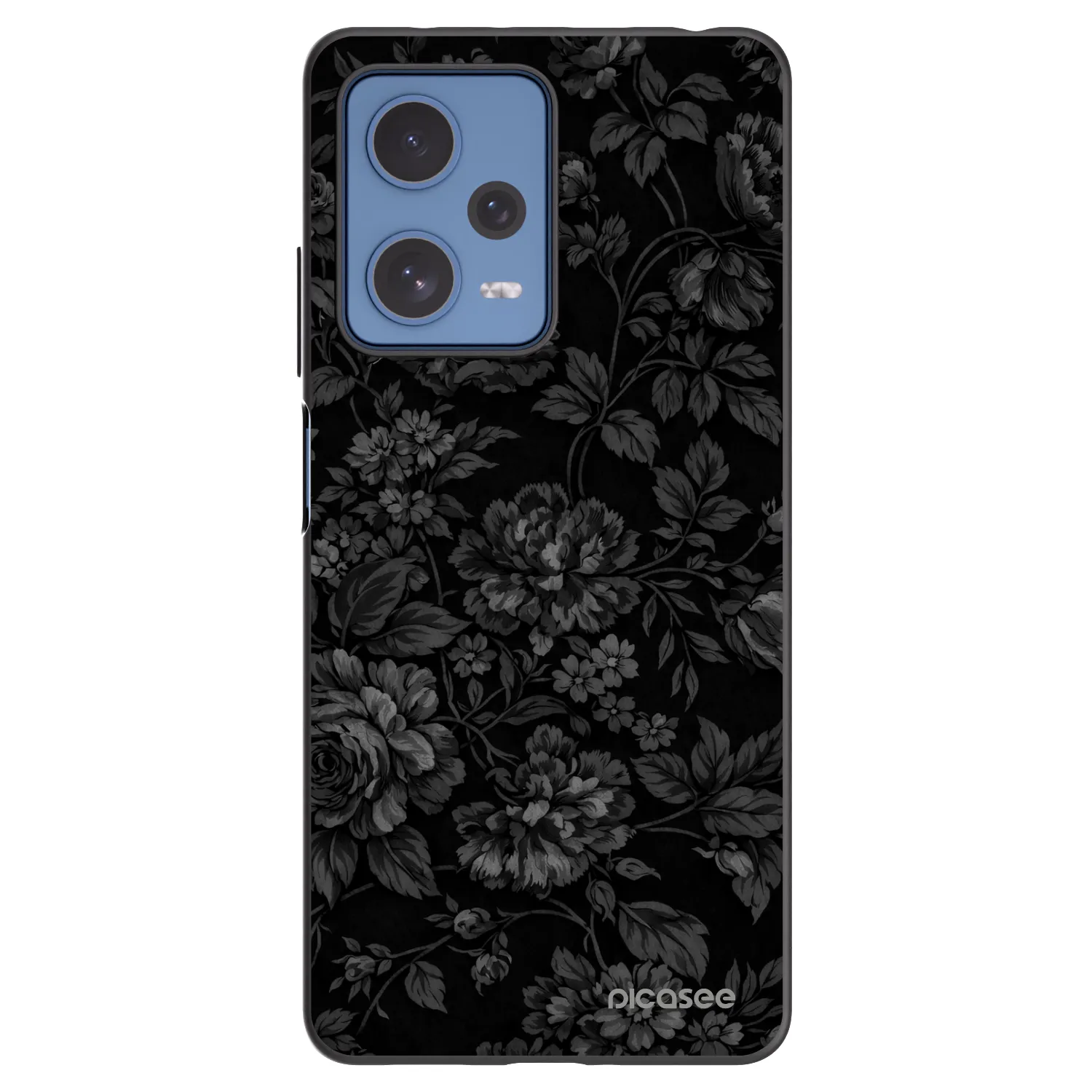 Picasee Μαύρη θήκη σιλικόνης για Xiaomi Redmi Note 12 Pro 5G - Dark Romance