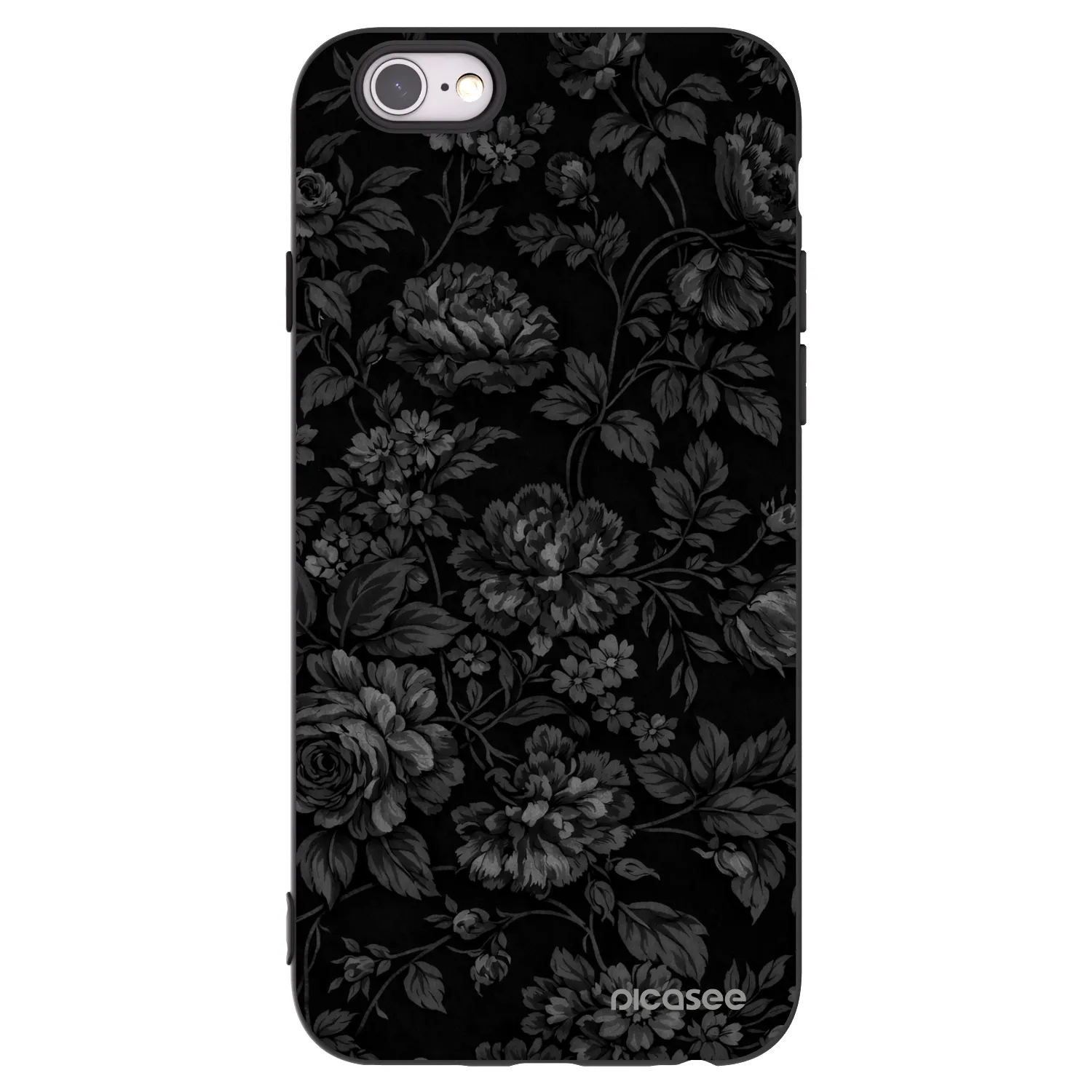 Picasee Μαύρη θήκη σιλικόνης για Apple iPhone 6/6S - Dark Romance