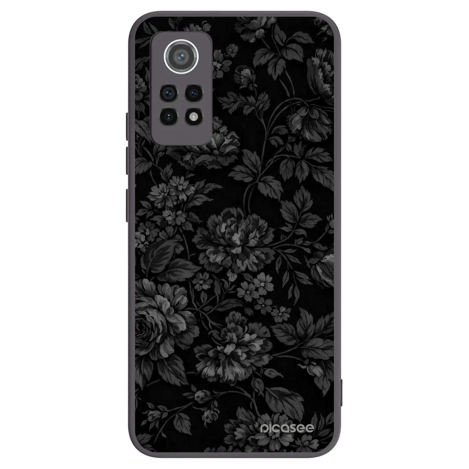 Picasee Μαύρη θήκη σιλικόνης για Xiaomi Redmi Note 12 Pro 4G - Dark Romance