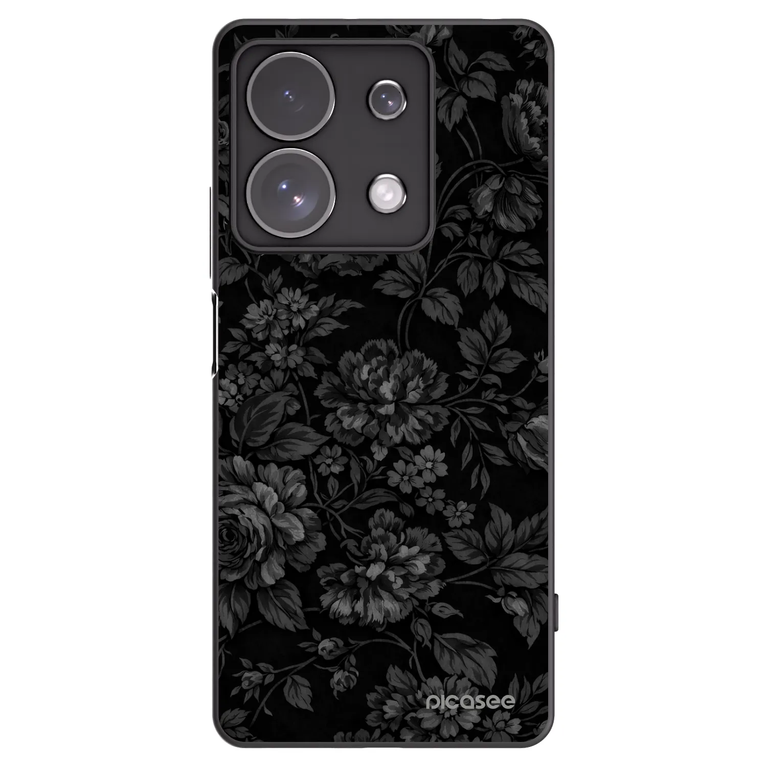 Picasee Μαύρη θήκη σιλικόνης για Xiaomi Redmi Note 13 Pro 4G - Dark Romance