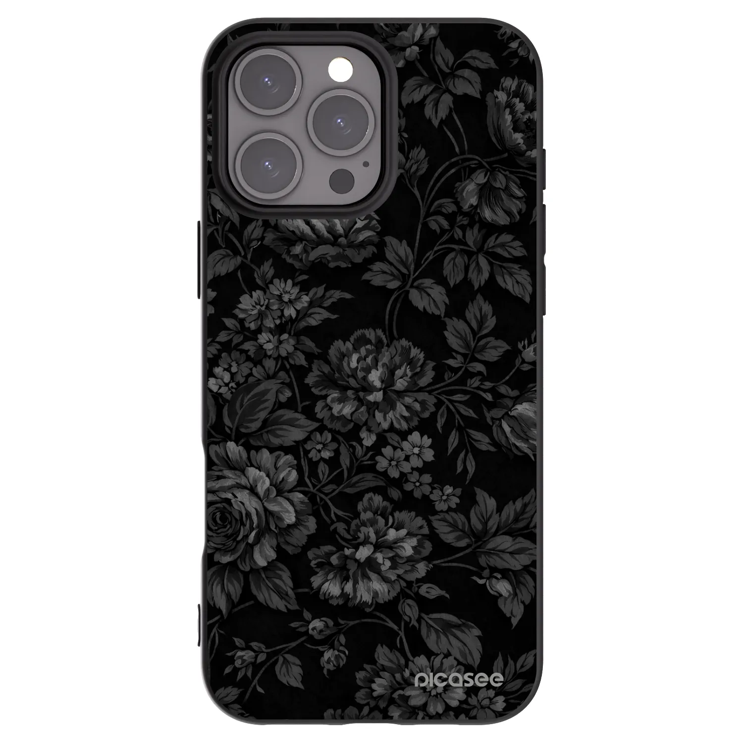 Picasee Μαύρη θήκη σιλικόνης για Apple iPhone 16 Pro Max - Dark Romance