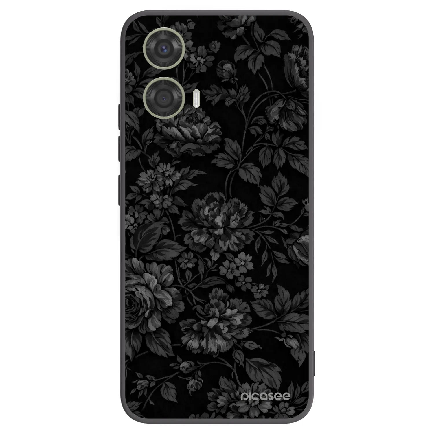 Picasee Μαύρη θήκη σιλικόνης για Motorola Moto G24 - Dark Romance
