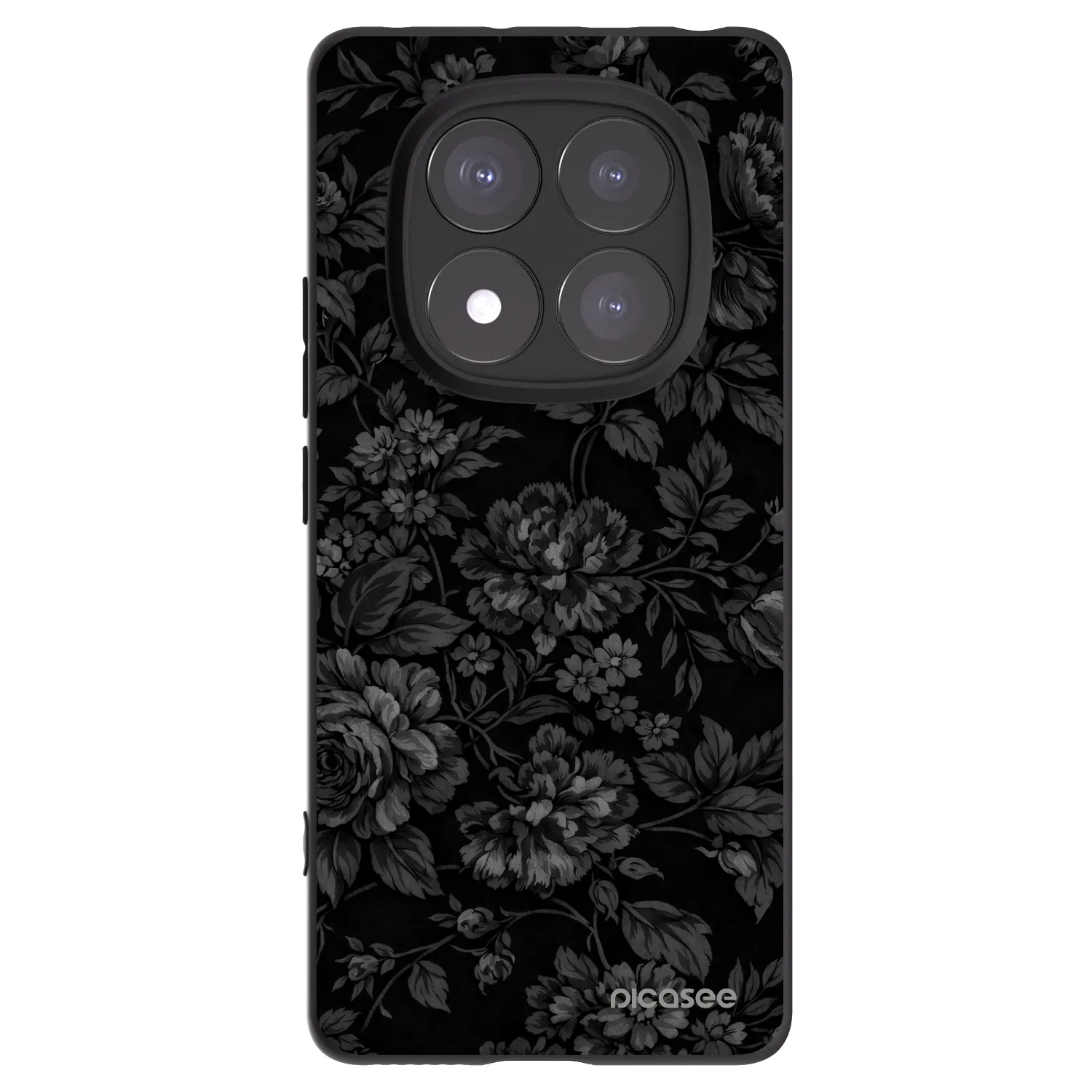 Picasee Μαύρη θήκη σιλικόνης για Xiaomi Redmi Note 14 Pro+ 5G - Dark Romance