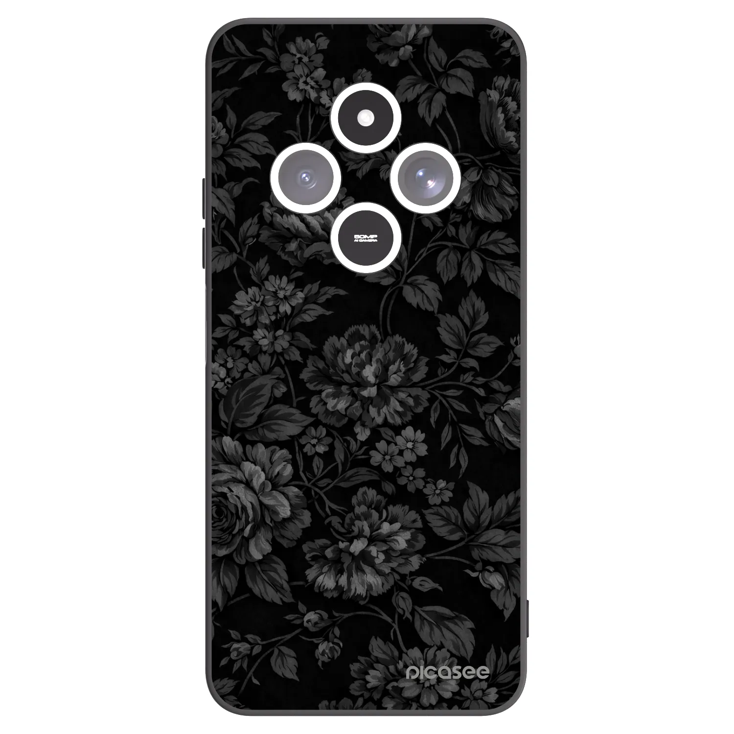 Picasee Μαύρη θήκη σιλικόνης για Xiaomi Redmi 14C - Dark Romance