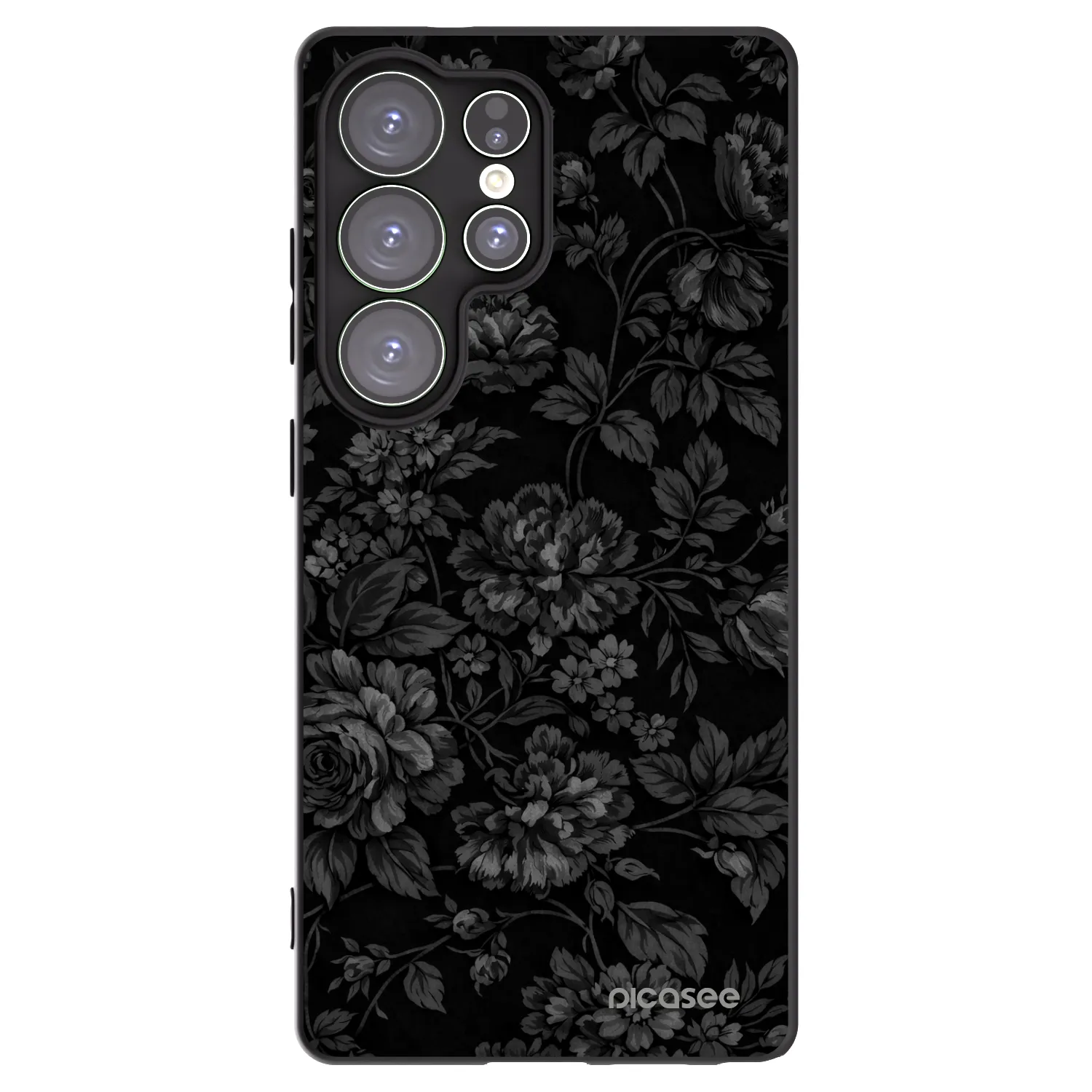 Picasee Μαύρη θήκη σιλικόνης για Samsung Galaxy S25 Ultra 5G - Dark Romance