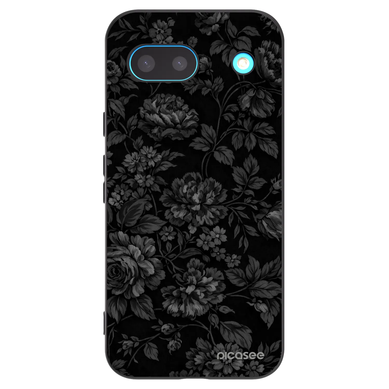 Picasee Μαύρη θήκη σιλικόνης για Google Pixel 8 - Dark Romance