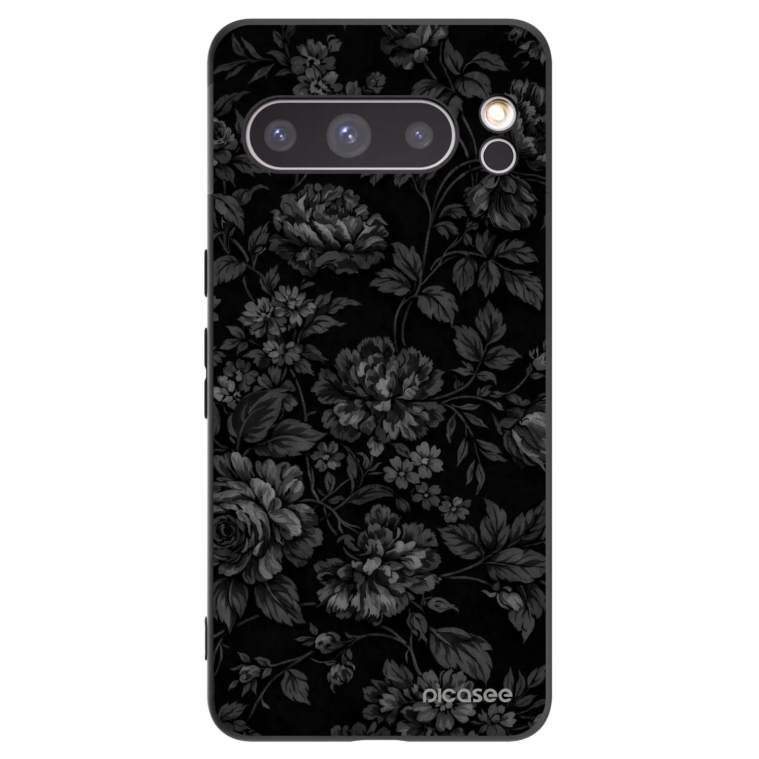 Picasee Μαύρη θήκη σιλικόνης για Google Pixel 8 Pro - Dark Romance