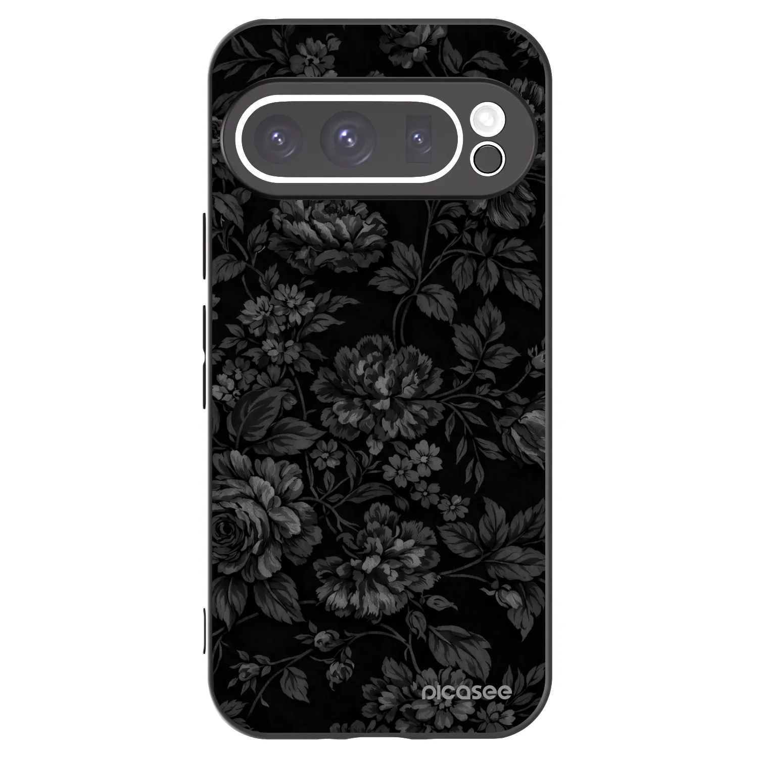 Picasee Μαύρη θήκη σιλικόνης για Google Pixel 9 Pro - Dark Romance