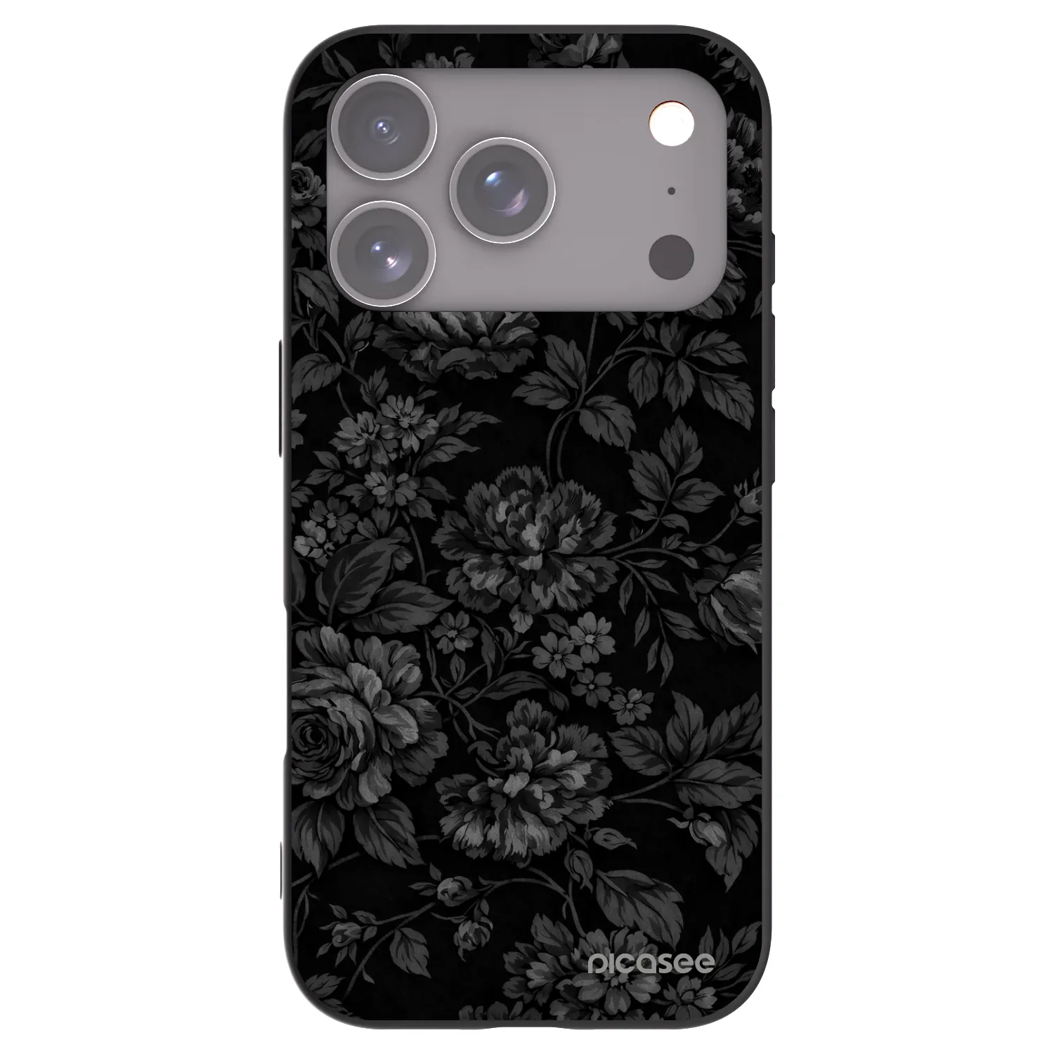 Picasee Μαύρη θήκη σιλικόνης για Apple iPhone 17 Pro - Dark Romance