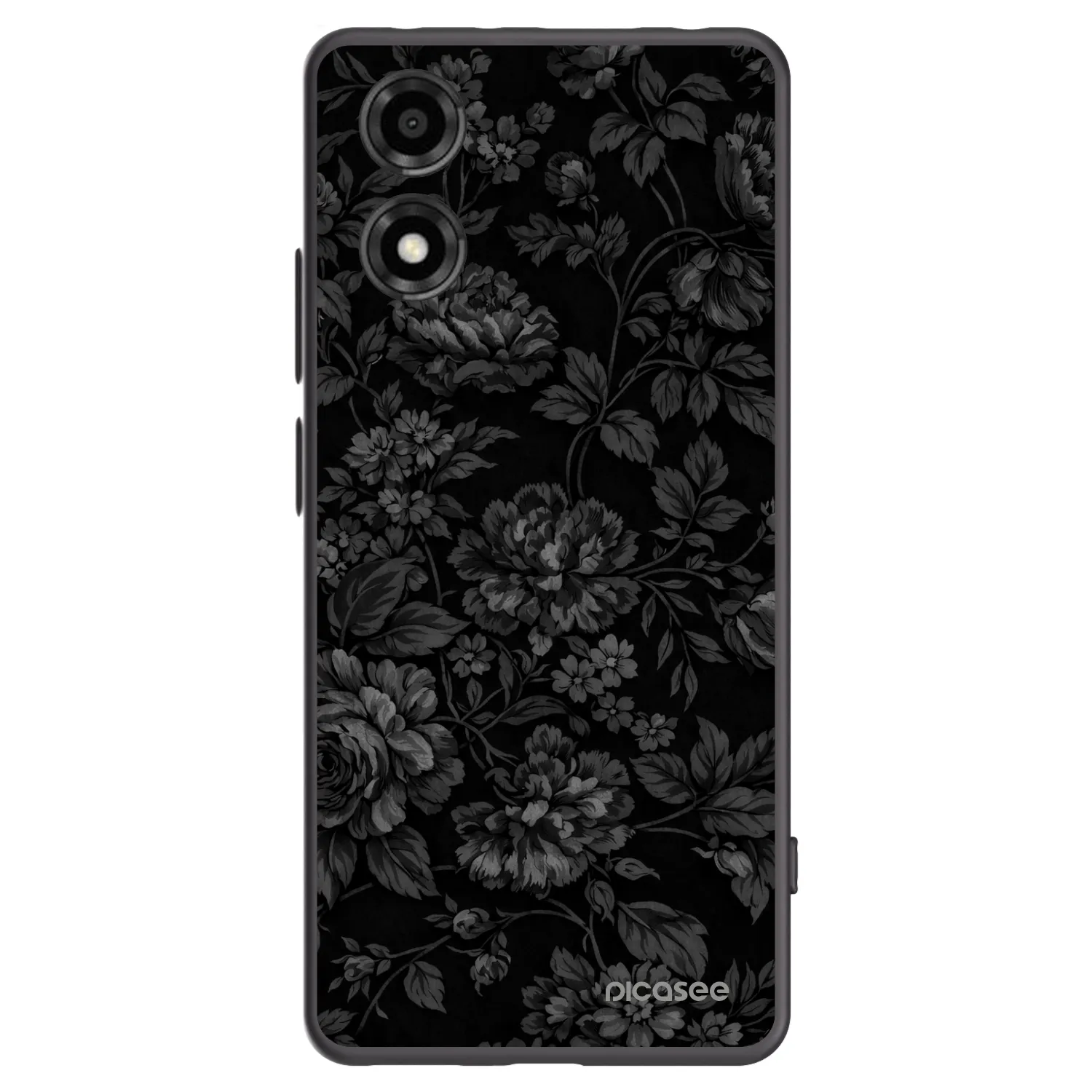 Picasee Μαύρη θήκη σιλικόνης για Motorola Moto E14 - Dark Romance