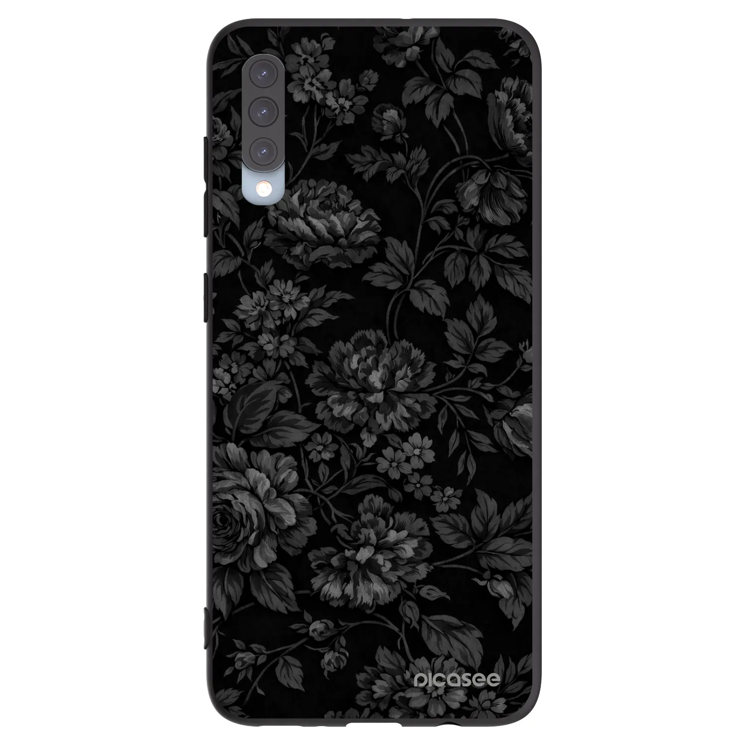 Picasee Μαύρη θήκη σιλικόνης για Samsung Galaxy A70 A705F - Dark Romance