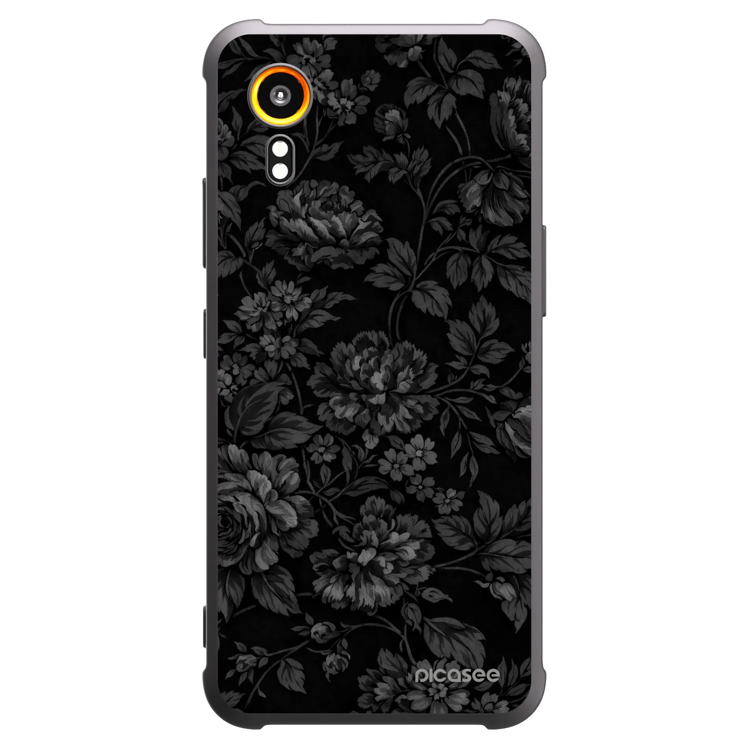 Picasee Μαύρη θήκη σιλικόνης για Samsung Galaxy Xcover 7 - Dark Romance