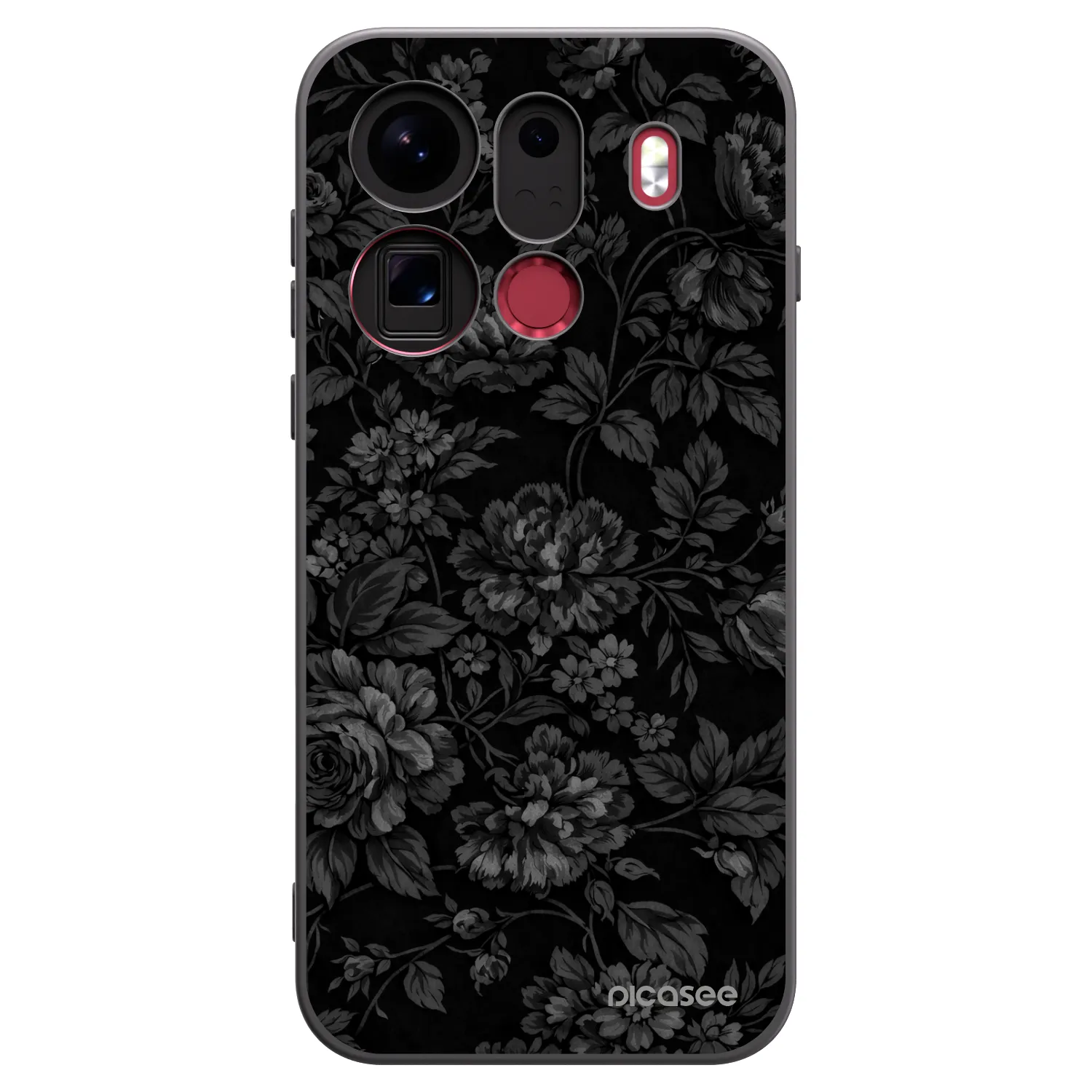 Picasee Μαύρη θήκη σιλικόνης για OPPO Find X9 Pro - Dark Romance