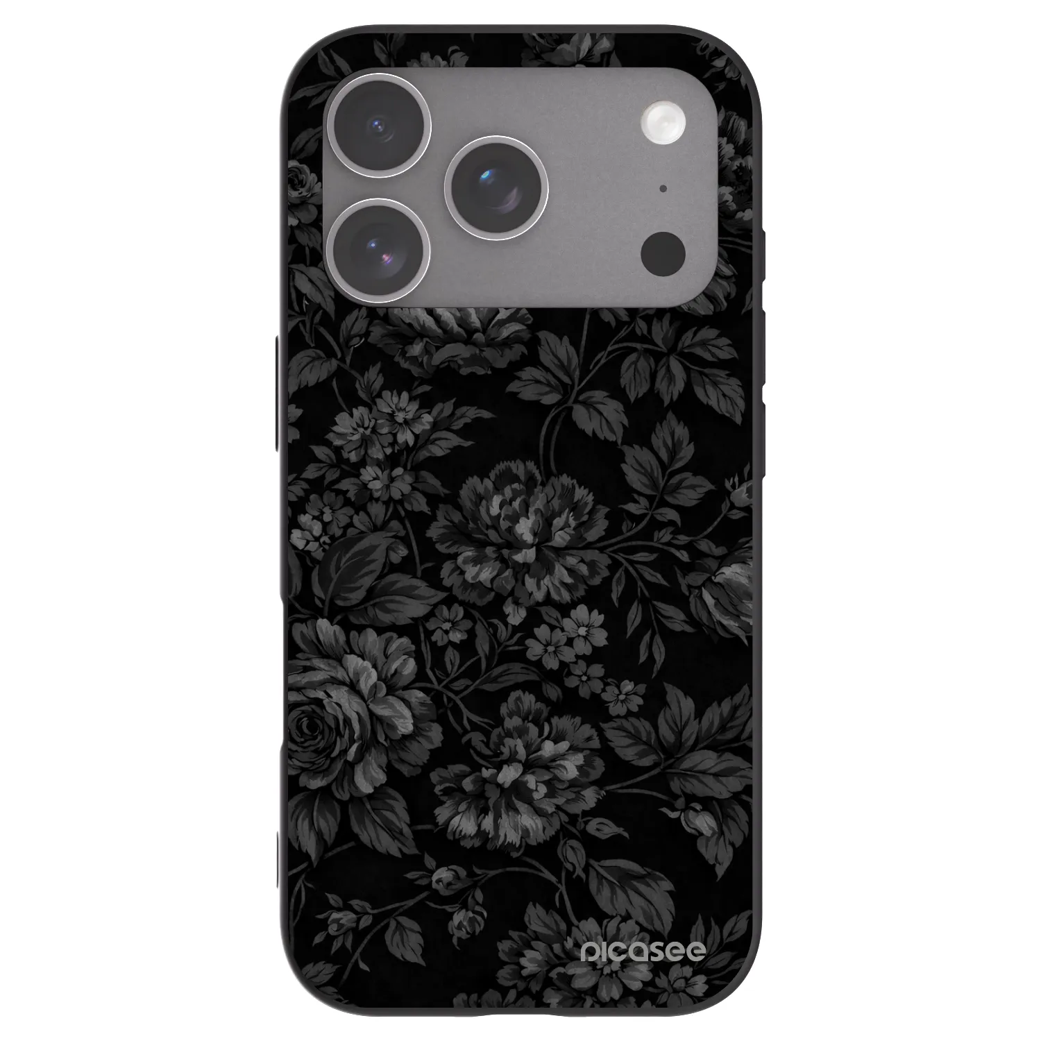 Picasee Μαύρη θήκη σιλικόνης για Apple iPhone 18 Pro - Dark Romance