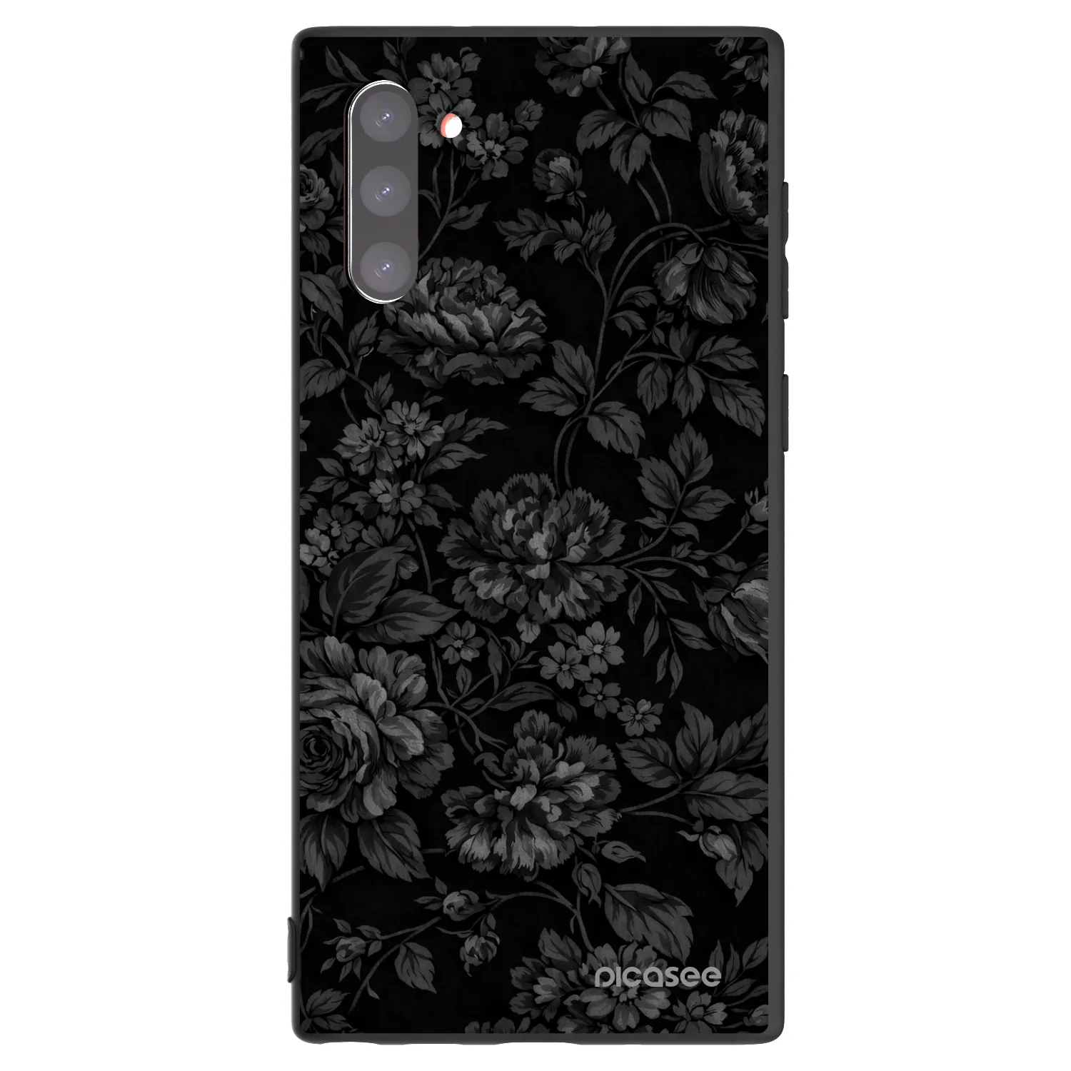 Picasee Μαύρη θήκη σιλικόνης για Samsung Galaxy Note 10 N970F - Dark Romance