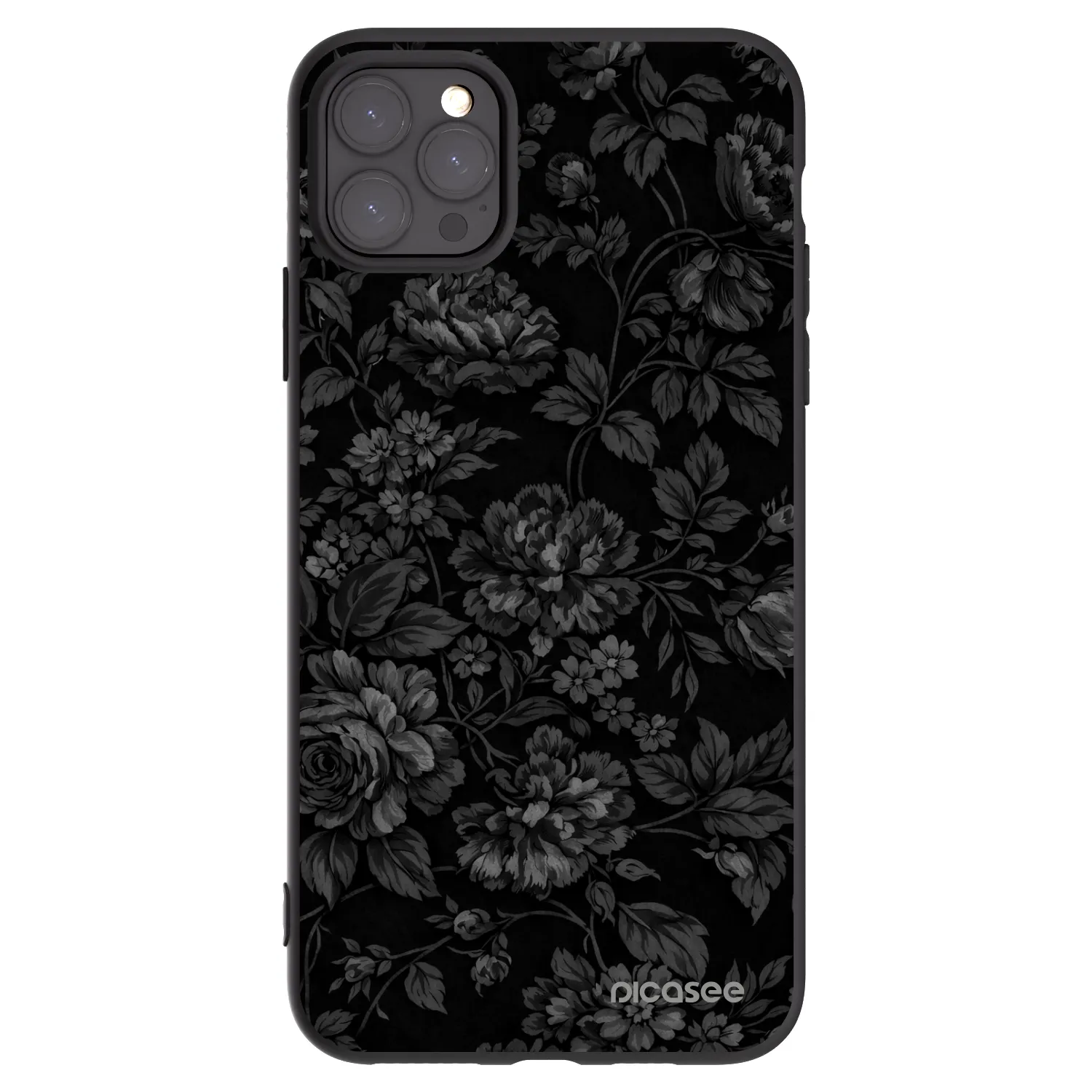 Picasee Μαύρη θήκη σιλικόνης για Apple iPhone 11 Pro Max - Dark Romance