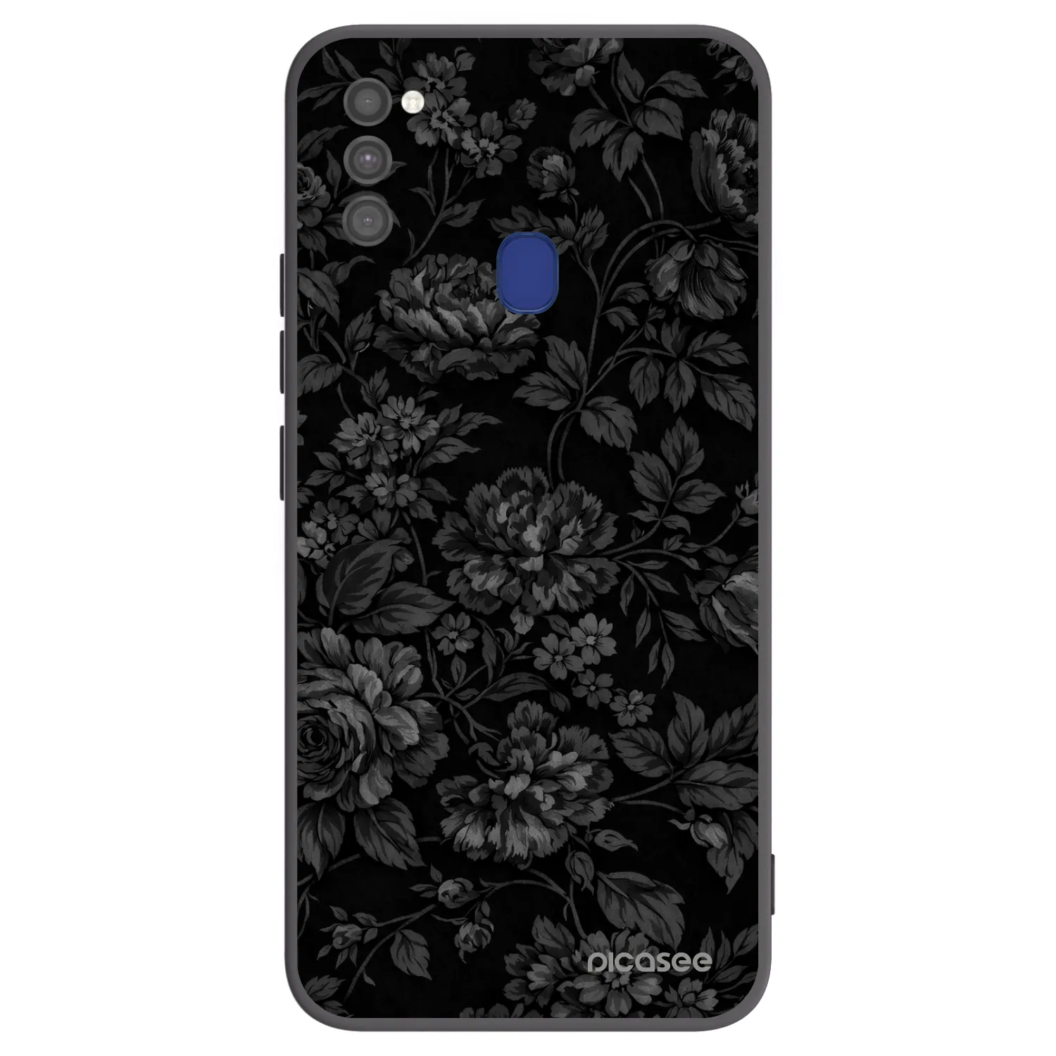 Picasee Μαύρη θήκη σιλικόνης για Samsung Galaxy M21 M215F - Dark Romance