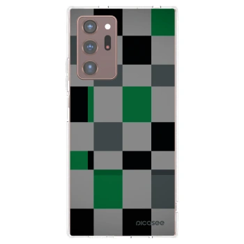 Picasee διαφανής θήκη σιλικόνης Samsung Galaxy Note 20 Ultra - Block Grid
