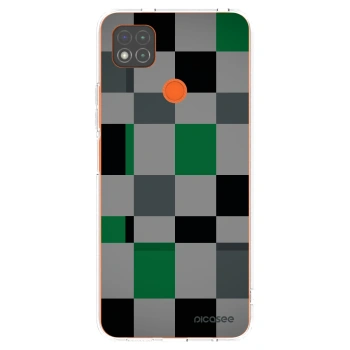 Picasee διαφανής θήκη σιλικόνης Xiaomi Redmi 9C - Block Grid