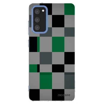 Picasee διαφανής θήκη σιλικόνης Samsung Galaxy S20 FE - Block Grid