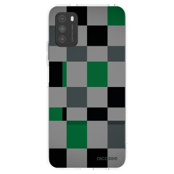 Picasee διαφανής θήκη σιλικόνης Xiaomi Poco M3 - Block Grid
