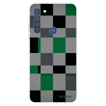 Θήκη για Motorola Moto G8 - Block Grid