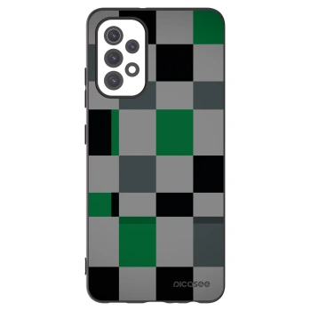 Picasee Μαύρη θήκη σιλικόνης για Samsung Galaxy A32 5G A326B - Block Grid