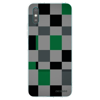 Picasee διαφανής θήκη σιλικόνης Xiaomi Redmi 9AT - Block Grid