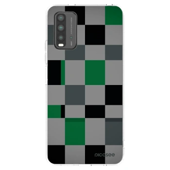 Picasee διαφανής θήκη σιλικόνης Xiaomi Redmi 9T - Block Grid