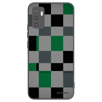 Picasee Μαύρη θήκη σιλικόνης για Xiaomi Redmi Note 10 5G - Block Grid