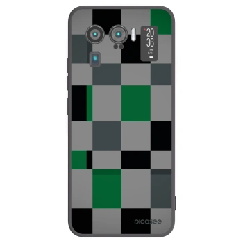 Picasee Μαύρη θήκη σιλικόνης για Xiaomi Mi 11 Ultra - Block Grid