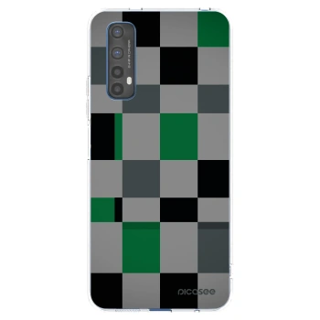 Picasee διαφανής θήκη σιλικόνης Realme 7 - Block Grid