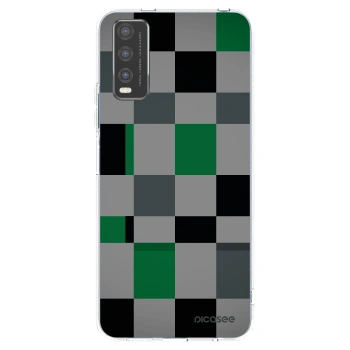 Picasee διαφανής θήκη σιλικόνης Vivo Y20s - Block Grid