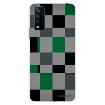 Picasee διαφανής θήκη σιλικόνης Vivo Y11s - Block Grid