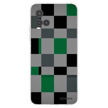 Picasee διαφανής θήκη σιλικόνης Vivo Y33s - Block Grid