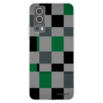 Picasee διαφανής θήκη σιλικόνης Vivo Y72 5G - Block Grid