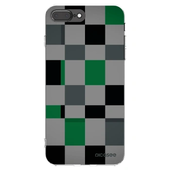 Picasee διαφανής θήκη σιλικόνης Apple iPhone 7 Plus - Block Grid