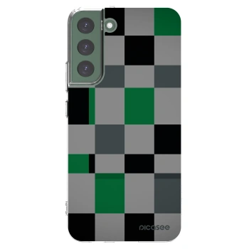 Picasee διαφανής θήκη σιλικόνης Samsung Galaxy S22+ 5G - Block Grid