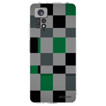 Picasee διαφανής θήκη σιλικόνης Xiaomi Redmi Note 11 - Block Grid