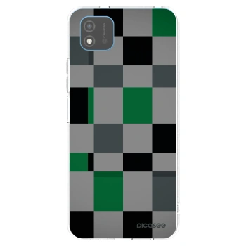 Picasee διαφανής θήκη σιλικόνης Realme C11 (2021) - Block Grid