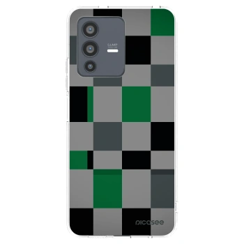 Picasee διαφανής θήκη σιλικόνης Vivo V23 5G - Block Grid