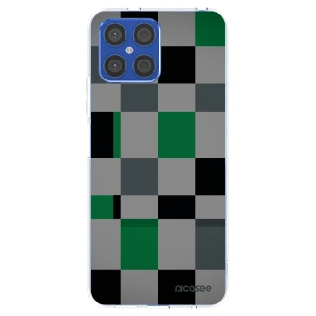 Picasee διαφανής θήκη σιλικόνης Honor X8 4G - Block Grid