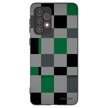 Picasee Μαύρη θήκη σιλικόνης για Samsung Galaxy A33 5G A336 - Block Grid