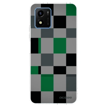 Picasee διαφανής θήκη σιλικόνης Vivo Y01 - Block Grid
