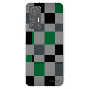 Picasee διαφανής θήκη σιλικόνης Xiaomi 12 Lite - Block Grid