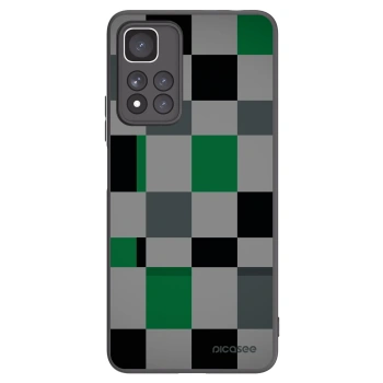 Picasee Μαύρη θήκη σιλικόνης για Xiaomi Redmi Note 11 Pro+ 5G - Block Grid