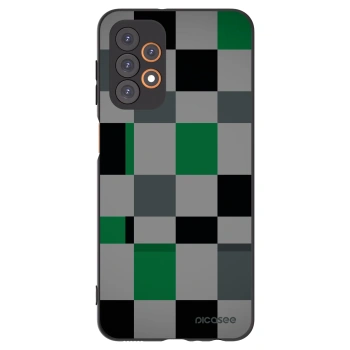 Picasee Μαύρη θήκη σιλικόνης για Samsung Galaxy A23 A236B 5G - Block Grid