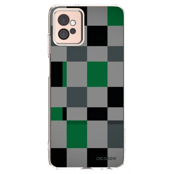 Picasee διαφανής θήκη σιλικόνης Motorola Moto G32 - Block Grid