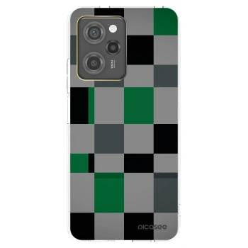 Picasee Μαύρη θήκη σιλικόνης για Xiaomi Poco X5 Pro - Block Grid